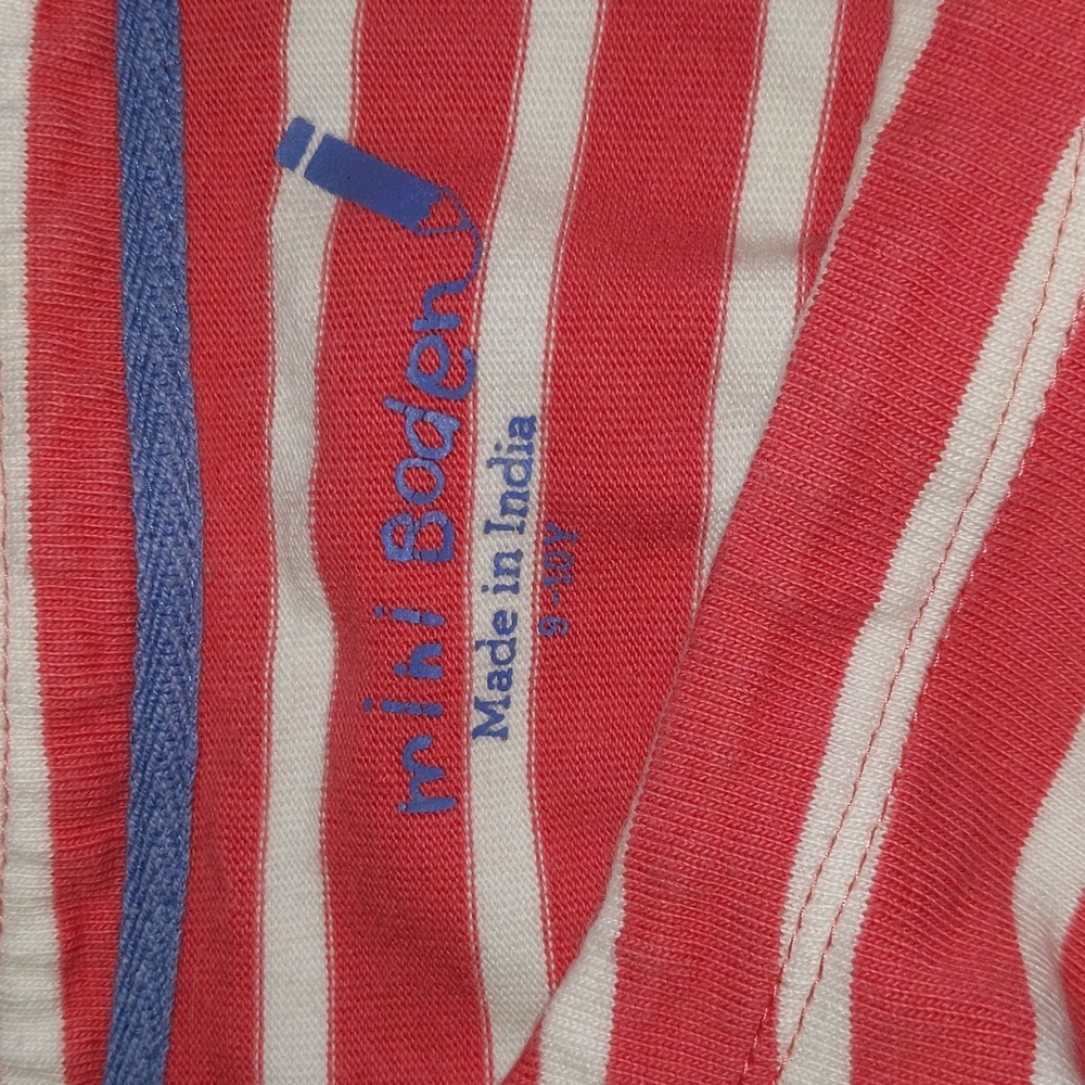 Mini Boden Size 9-10 Years Striped One Piece Dress - Picture 7 of 9